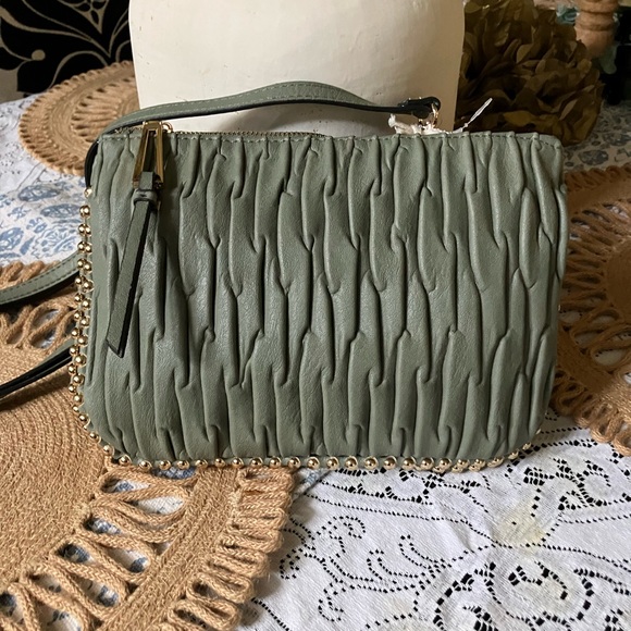 Cute, Jessica Simpson, mod, green shoulder handbag purse - Picture 3 of 6